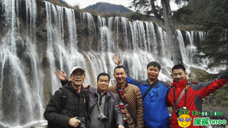 九寨溝的美景=瀑布